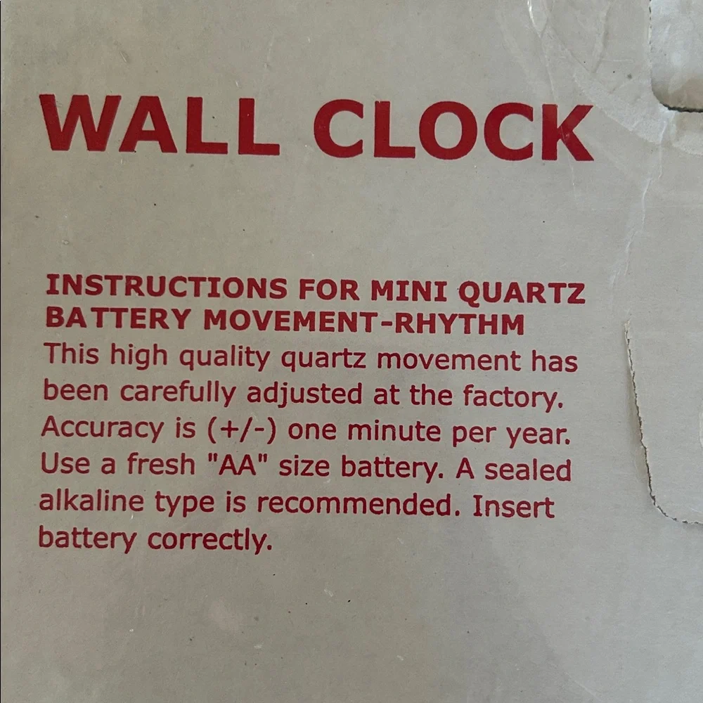 NIB Y2K Vintage Arizona Cardinals NFL Quartz Wall Clock Man Cave Decor WinCraft